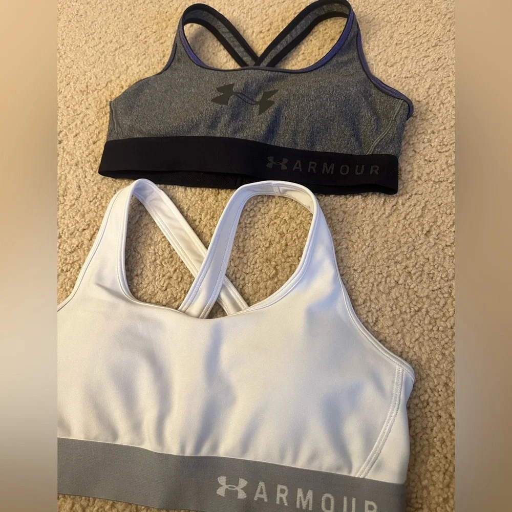 UNDER ARMOUR Bundle- Mid Crossback Novelty Sports Bra - Picture 3 of 4